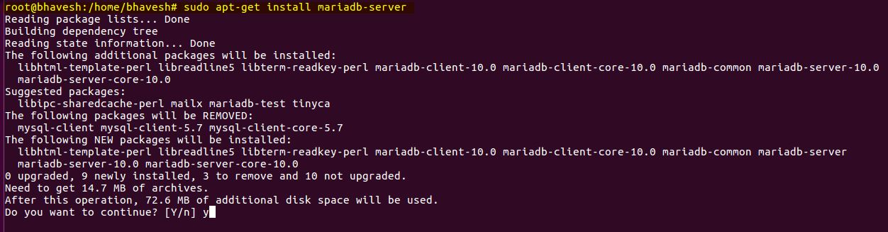 Step 6 MariaDB Installation