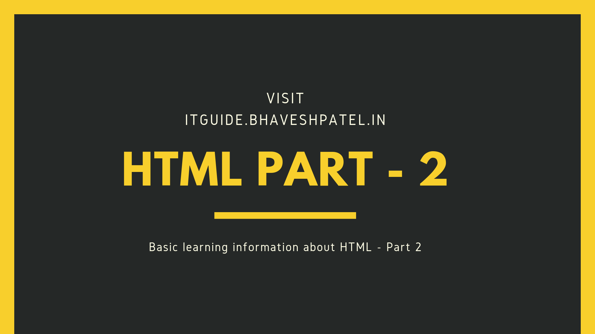 HTML_Part_2