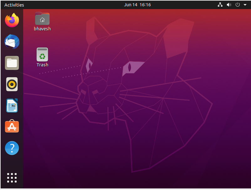 Ubuntu Main Screen