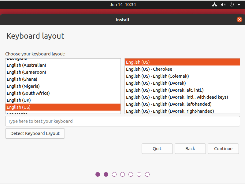 Ubuntu Keyboard Layout Selection